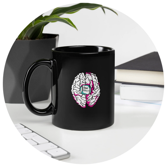 11oz Black Mindfulness Mug, Blank Design