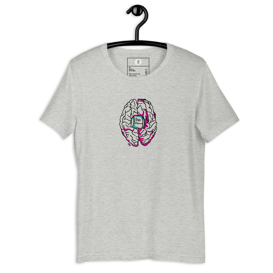 Camiseta gris claro unisex, diseño  mindfulness