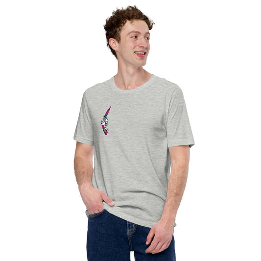Camiseta unisex disponible 3 tonos claros, diseño art is the weapon
