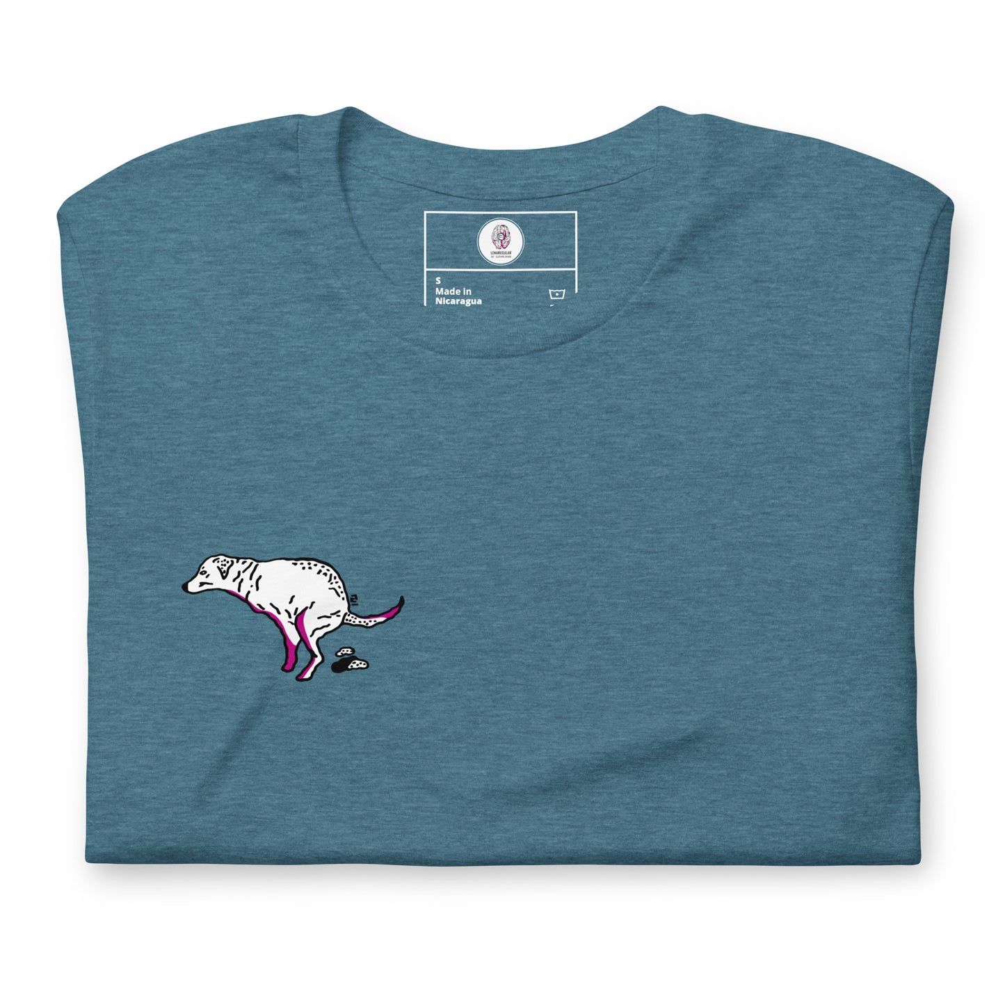 Camiseta unisex estilo único, ilustración perrito