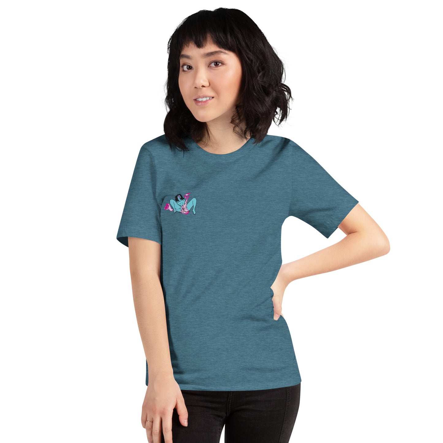 Camiseta unisex minimalista y sutil que representa a una mujer empoderada