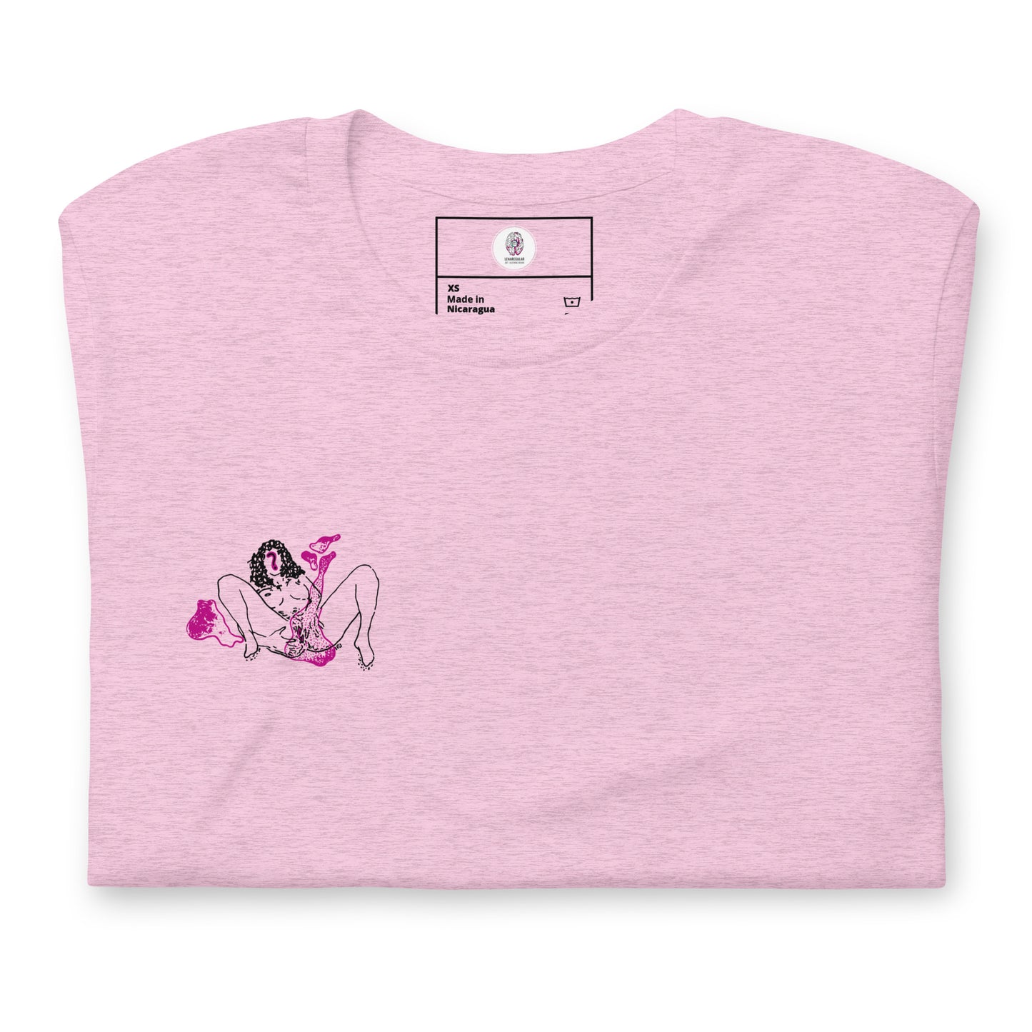 Camiseta rosa con diseño minimalista: Elegancia y Autocuidado